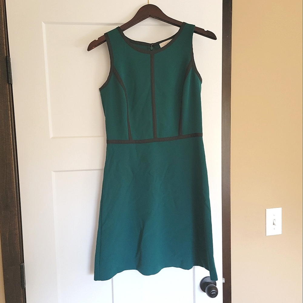 LOFT Emerald Green Dress (Size 0)
